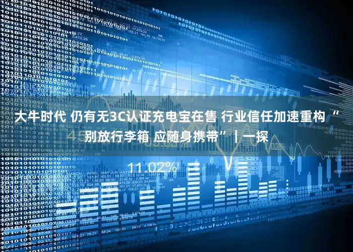 大牛时代 仍有无3C认证充电宝在售 行业信任加速重构 “别放行李箱 应随身携带”｜一探